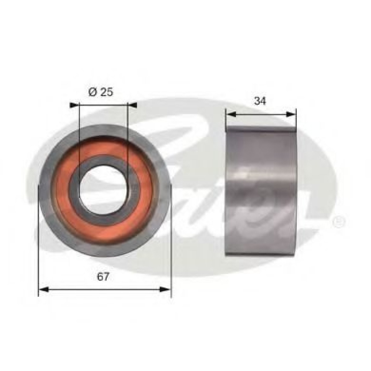 Rola ghidare/conducere, curea distributie IVECO DAILY III bus (1999 - 2006) GATES T41178 piesa NOUA