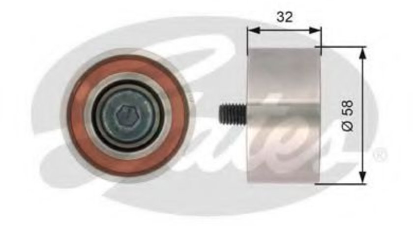 Rola ghidare/conducere, curea distributie KIA MAGENTIS (MG) (2005 - 2016) GATES T42141 piesa NOUA