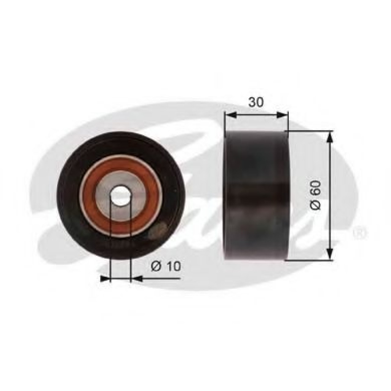 Rola ghidare/conducere, curea distributie MINI MINI (R56) (2006 - 2013) GATES T42162 piesa NOUA