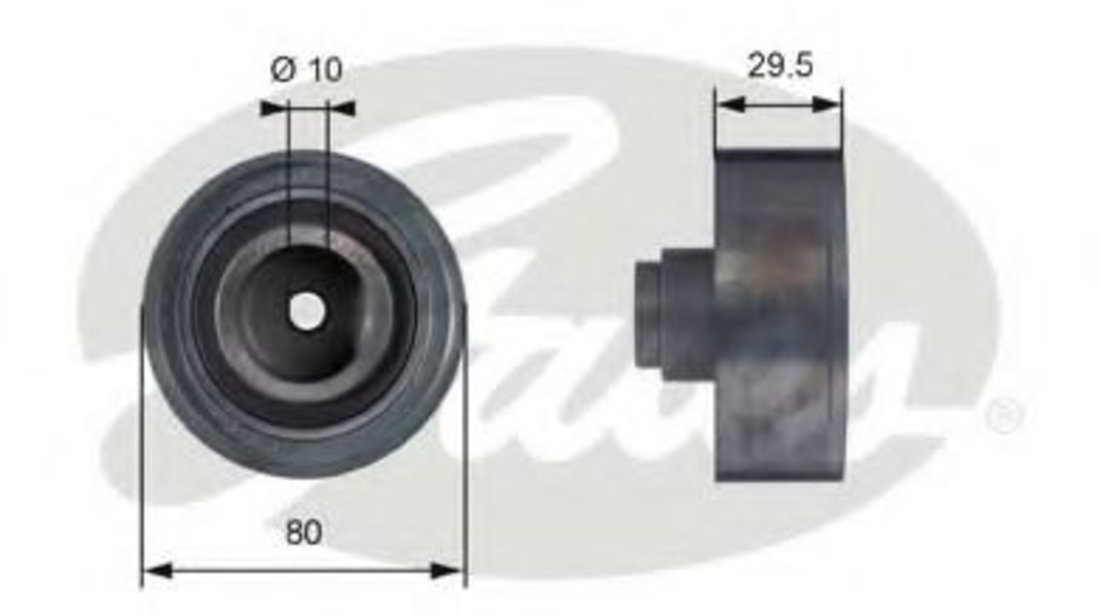 Rola ghidare/conducere, curea distributie SEAT TOLEDO II (1M2) (1998 - 2006) GATES T42050 piesa NOUA