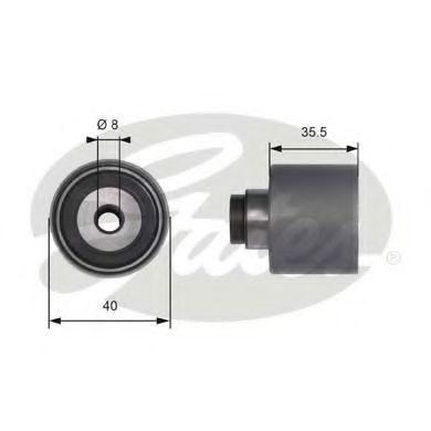 Rola ghidare/conducere, curea distributie VW CADDY III Combi (2KB, 2KJ, 2CB, 2CJ) (2004 - 2016) GATES T41229 piesa NOUA