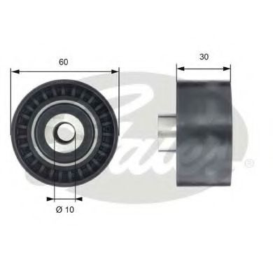 Rola ghidare/conducere, curea distributie MITSUBISHI OUTLANDER II (CW) (2006 - 2012) GATES T42199 piesa NOUA