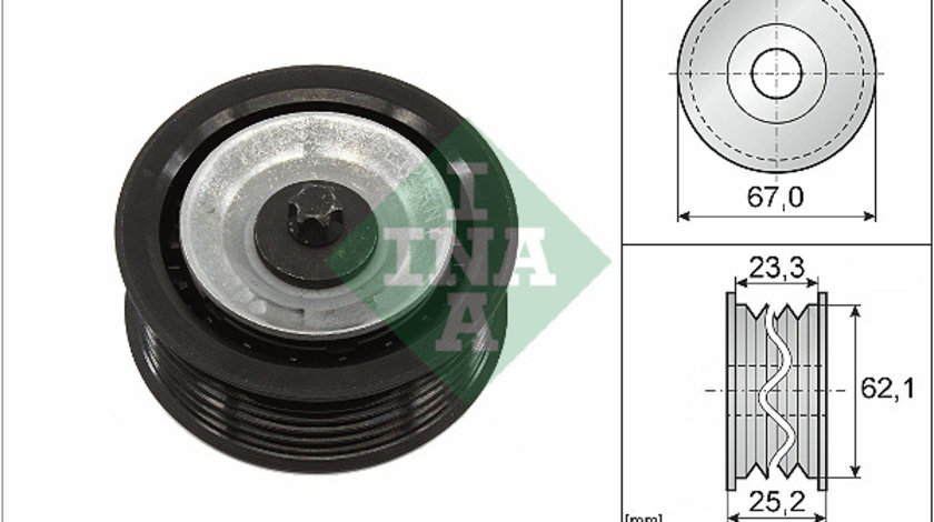 Rola ghidare/conducere, curea transmisie (532061910 INA) ALFA ROMEO,FIAT,JEEP