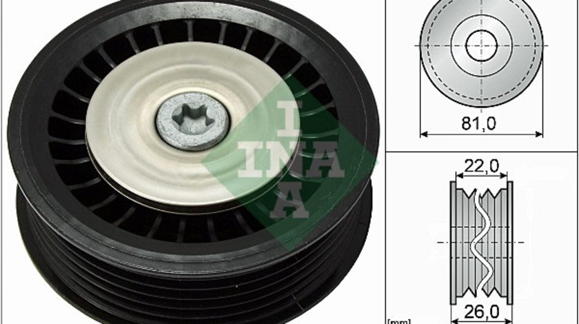 Rola ghidare/conducere, curea transmisie (532067810 INA) DACIA,MAHINDRA RENAULT,MERCEDES-BENZ,NISSAN,RENAULT