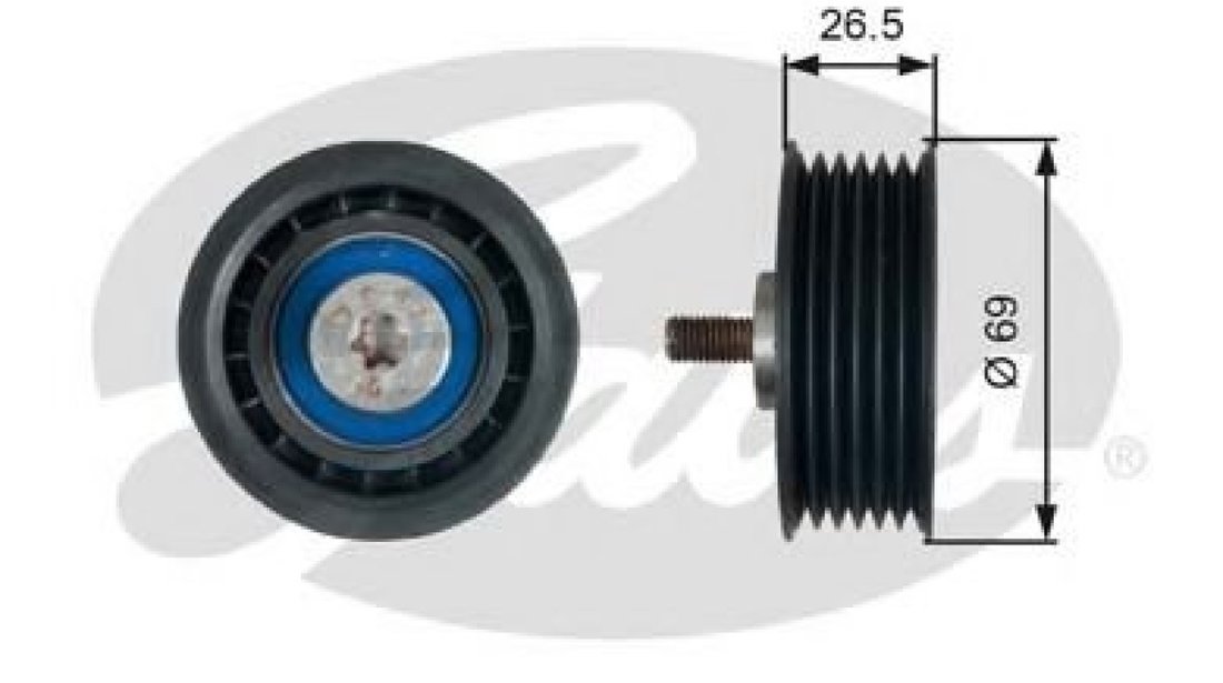 Rola ghidare/conducere, curea transmisie AUDI A4 Avant (8ED, B7) (2004 - 2008) GATES T38099 piesa NOUA