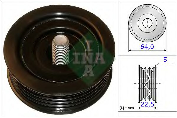 Rola ghidare/conducere, curea transmisie HYUNDAI i30 (GD) (2011 - 2016) INA 532 0642 10 piesa NOUA