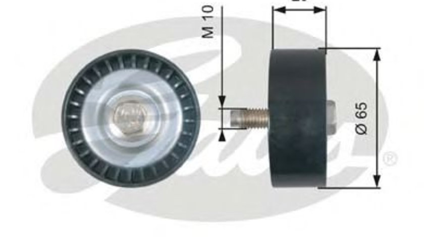 Rola ghidare/conducere, curea transmisie JEEP COMPASS (MK49) (2006 - 2016) GATES T36322 piesa NOUA