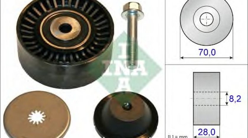 Rola ghidare/conducere, curea transmisie JEEP COMPASS (MK49) (2006 - 2016) INA 532 0600 10 piesa NOUA