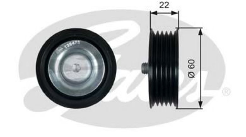 Rola ghidare/conducere, curea transmisie KIA CEED Hatchback (ED) (2006 - 2012) GATES T36473 piesa NOUA