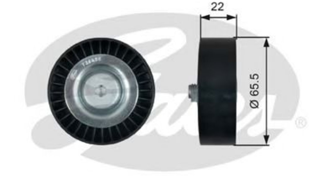 Rola ghidare/conducere, curea transmisie KIA CEED Hatchback (ED) (2006 - 2012) GATES T36458 piesa NOUA