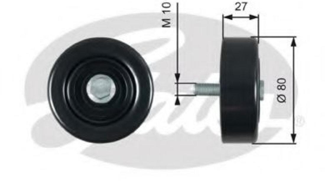 Rola ghidare/conducere, curea transmisie KIA SORENTO II (XM) (2009 - 2015) GATES T39276 piesa NOUA