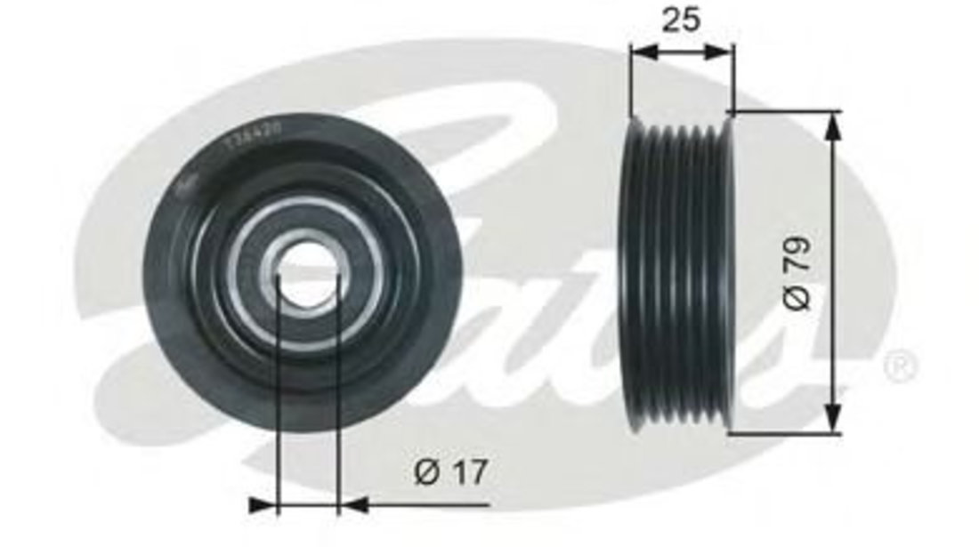 Rola ghidare/conducere, curea transmisie MAZDA 3 Limuzina (BK) (1999 - 2009) GATES T36420 piesa NOUA