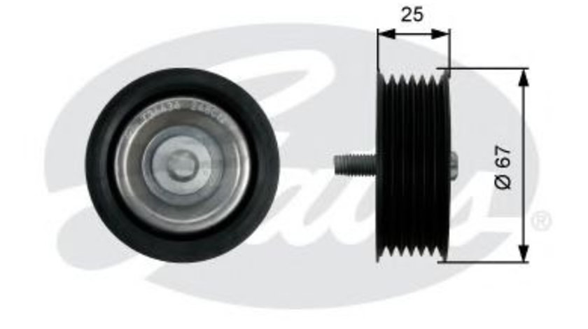 Rola ghidare/conducere, curea transmisie MERCEDES GL-CLASS (X166) (2012 - 2016) GATES T36434 piesa NOUA