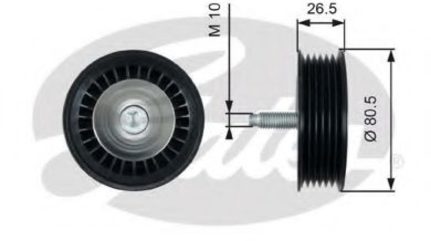 Rola ghidare/conducere, curea transmisie RENAULT CLIO III (BR0/1, CR0/1) (2005 - 2012) GATES T36490 piesa NOUA