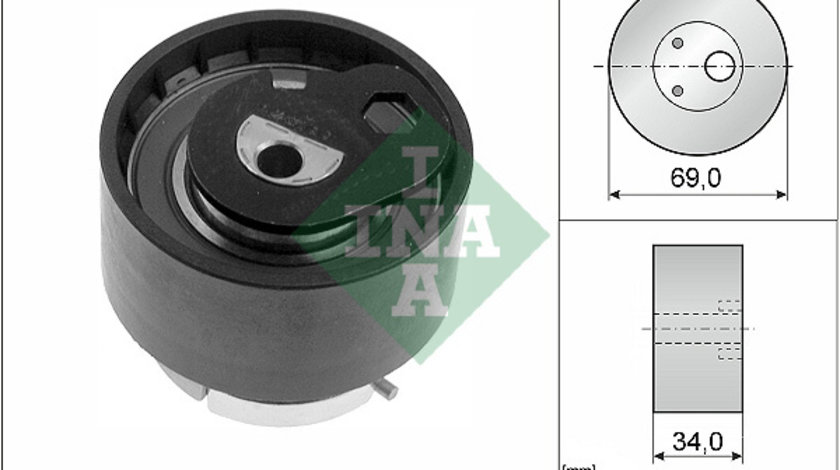 Rola intinzator,curea distributie (531077110 INA) Citroen,JAGUAR,LAND ROVER,PEUGEOT