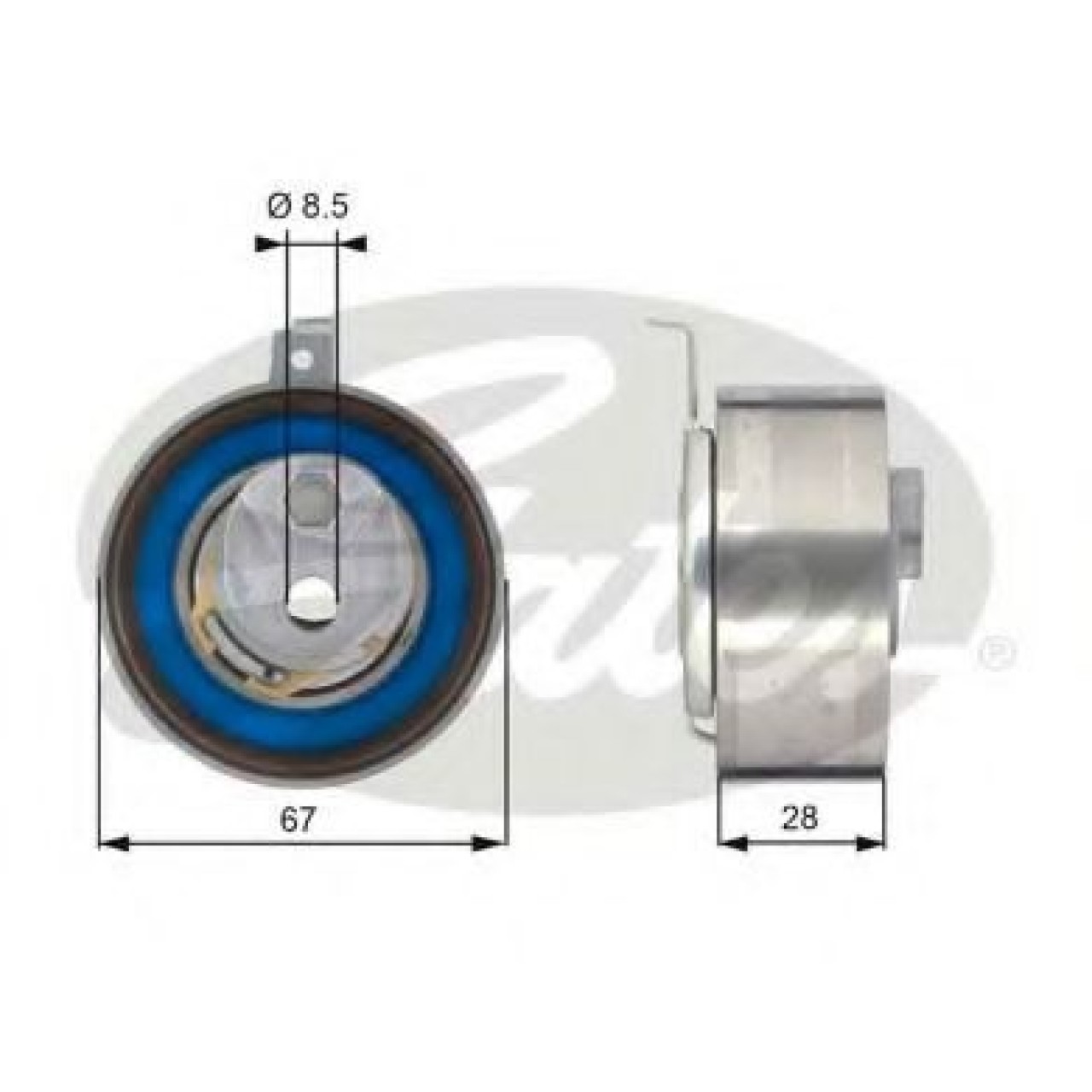 Rola intinzator,curea distributie AUDI A4 (8K2, B8) (2007 - 2015) GATES T43152 piesa NOUA