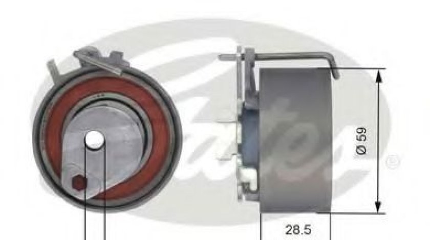 Rola intinzator,curea distributie DACIA LOGAN (LS) (2004 - 2016) GATES T43126 piesa NOUA