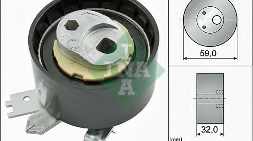 Rola intinzator,curea distributie DACIA LOGAN MCV II (2013 - 2016) INA 531 0906 10 piesa NOUA