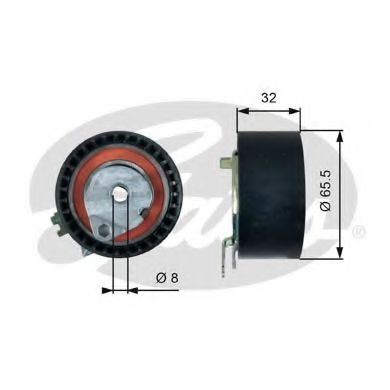 Rola intinzator,curea distributie DACIA LOGAN MCV (KS) (2007 - 2016) GATES T43236 piesa NOUA