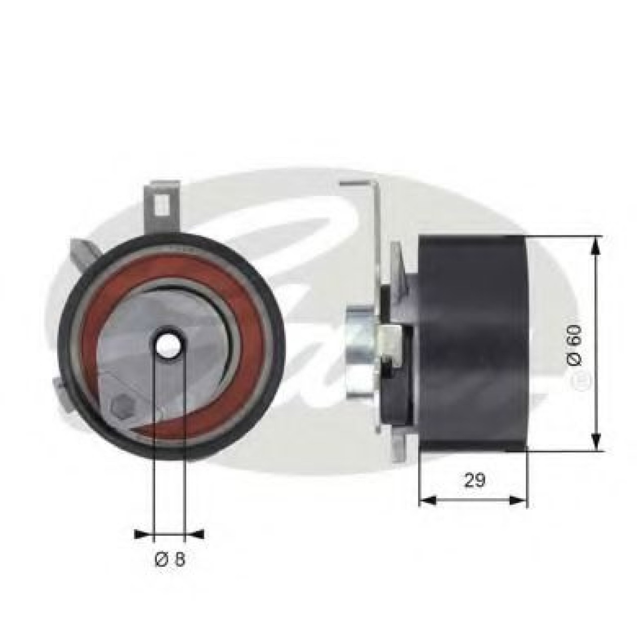 Rola intinzator,curea distributie FORD FOCUS Combi (DNW) (1999 - 2007) GATES T43115 piesa NOUA