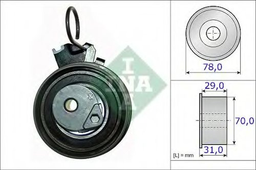 Rola intinzator,curea distributie KIA CARENS II (FJ) (2002 - 2006) INA 531 0532 10 piesa NOUA