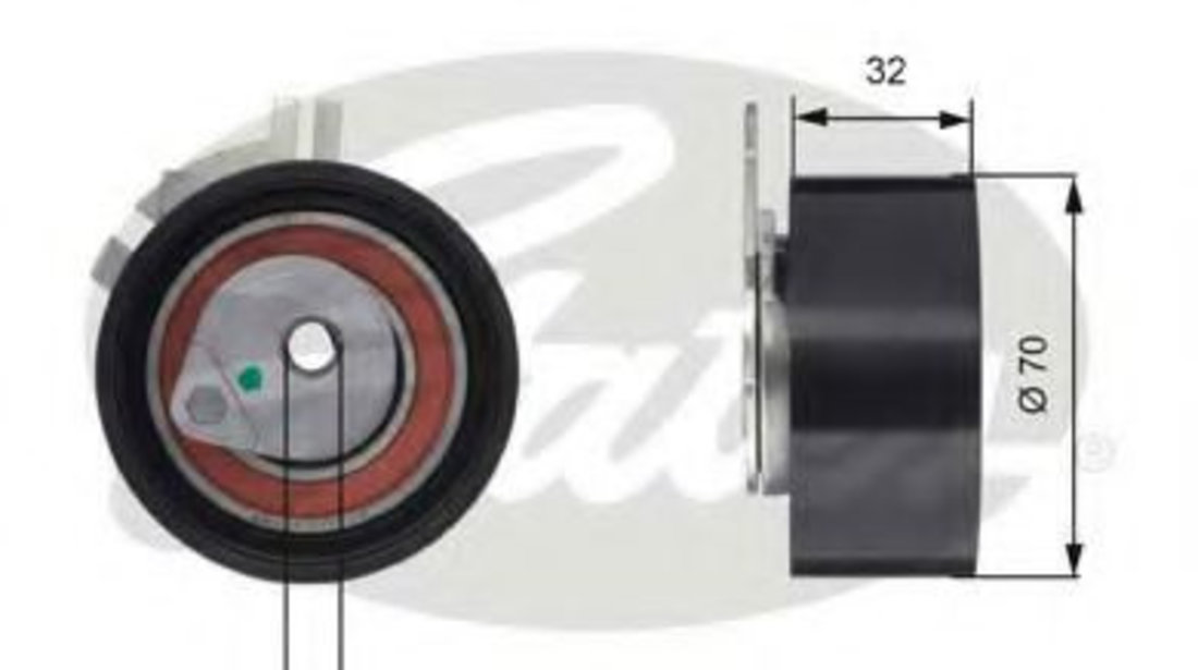 Rola intinzator,curea distributie NISSAN PRIMASTAR bus (X83) (2001 - 2016) GATES T43117 piesa NOUA