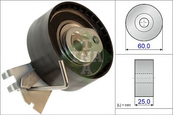 Rola intinzator,curea distributie PEUGEOT 106 II (1) (1996 - 2016) INA 531 0572 10 piesa NOUA