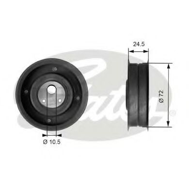 Rola intinzator,curea distributie SEAT ALHAMBRA (7V8, 7V9) (1996 - 2010) GATES T41079 piesa NOUA