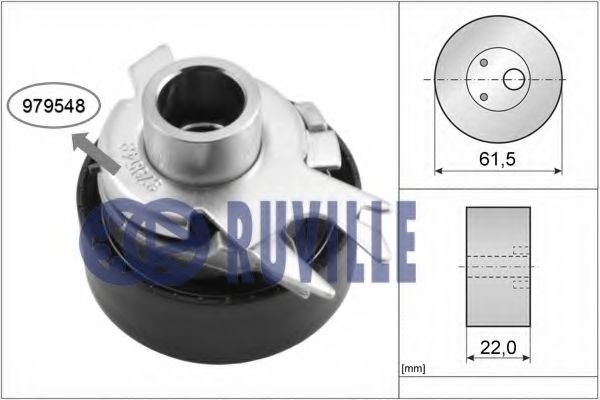 Rola intinzator,curea distributie SEAT CORDOBA (6K2) (1999 - 2002) RUVILLE 55719 piesa NOUA