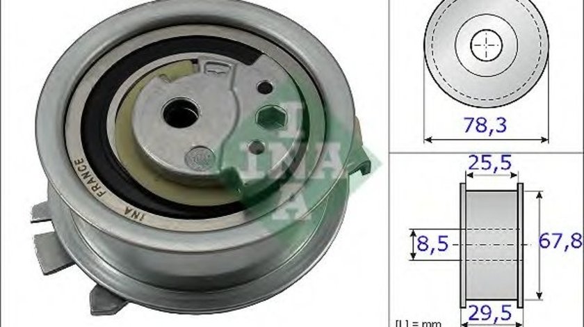 Rola intinzator,curea distributie SEAT EXEO (3R2) (2008 - 2016) INA 531 0825 10 piesa NOUA