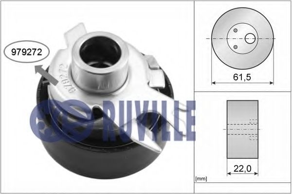 Rola intinzator,curea distributie SEAT IBIZA II (6K1) (1993 - 1999) RUVILLE 55428 piesa NOUA