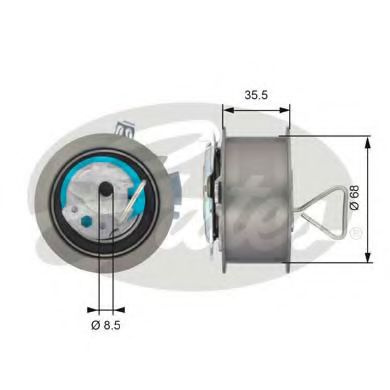 Rola intinzator,curea distributie SEAT LEON (1P1) (2005 - 2012) GATES T43091 piesa NOUA