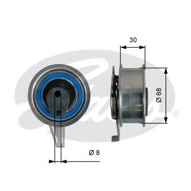 Rola intinzator,curea distributie SKODA OCTAVIA III (5E3) (2012 - 2016) GATES T43245 piesa NOUA