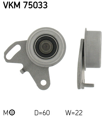 Rola intinzator,curea distributie (VKM75033 SKF) HYUNDAI,MITSUBISHI