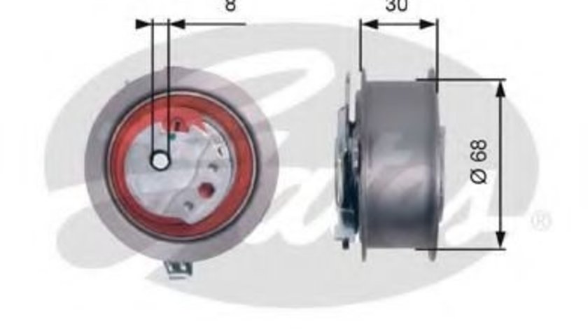 Rola intinzator,curea distributie VW AMAROK (2H, S1B) (2010 - 2016) GATES T43219 piesa NOUA