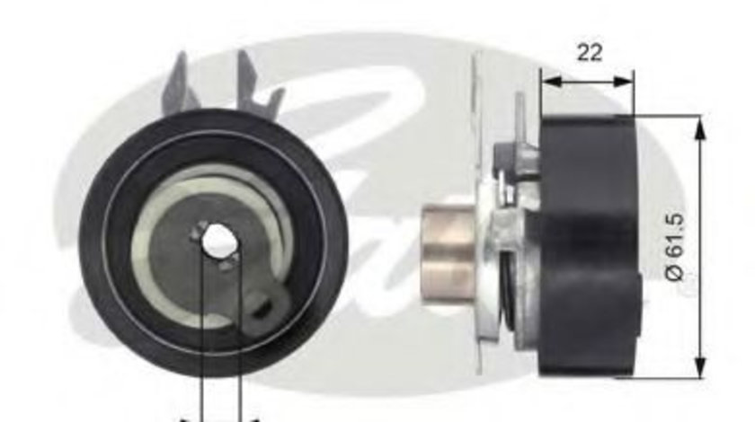 Rola intinzator,curea distributie VW POLO (6N2) (1999 - 2001) GATES T43061 piesa NOUA