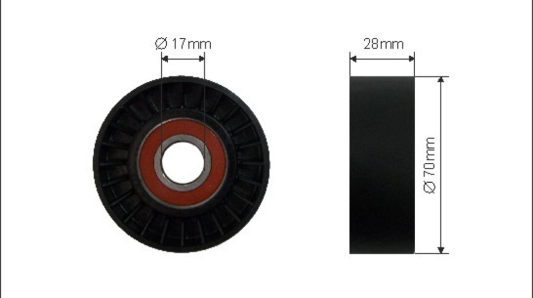 Rola intinzator,curea transmisie (1199 CAFFARO) FIAT,IVECO