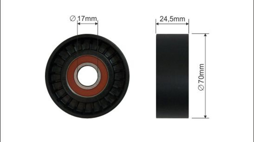 Rola intinzator,curea transmisie (1689 CAFFARO) BMW