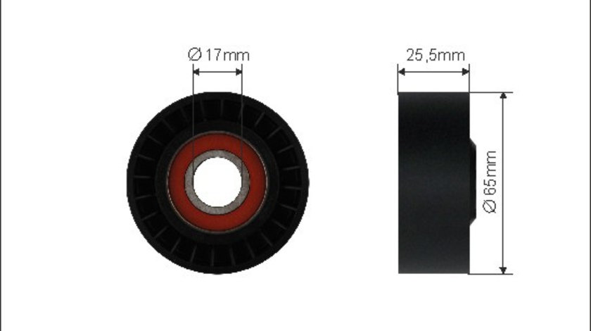 Rola intinzator,curea transmisie (48400 CAFFARO) DODGE,JEEP,MERCEDES-BENZ