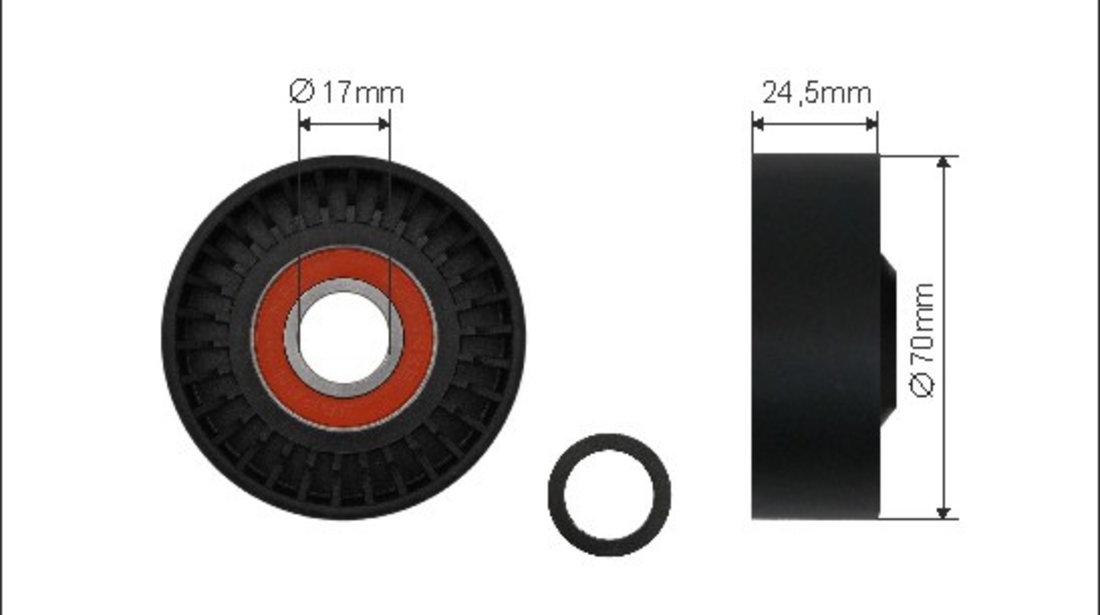 Rola intinzator,curea transmisie (500110 CAFFARO) BMW