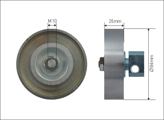 Rola intinzator,curea transmisie (500160 CAFFARO) NISSAN