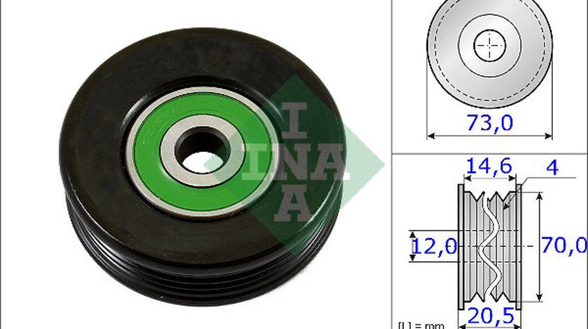 Rola intinzator,curea transmisie (531085210 INA) HONDA,LEXUS,MITSUBISHI,TOYOTA