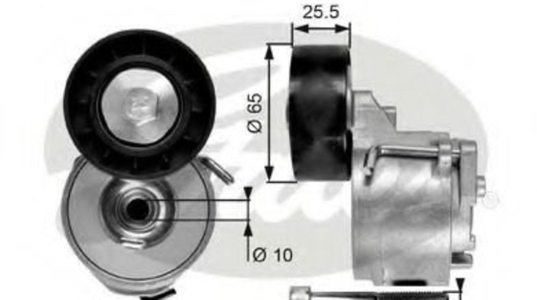 Rola intinzator,curea transmisie ALFA ROMEO 159 (939) (2005 - 2011) GATES T39017 piesa NOUA