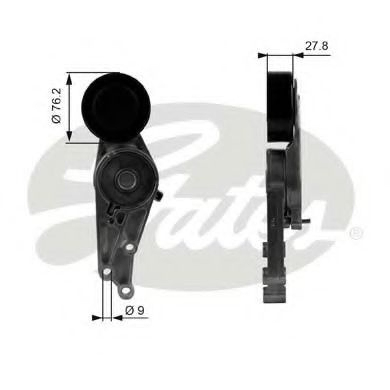 Rola intinzator,curea transmisie AUDI A4 (8D2, B5) (1994 - 2001) GATES T38207 piesa NOUA