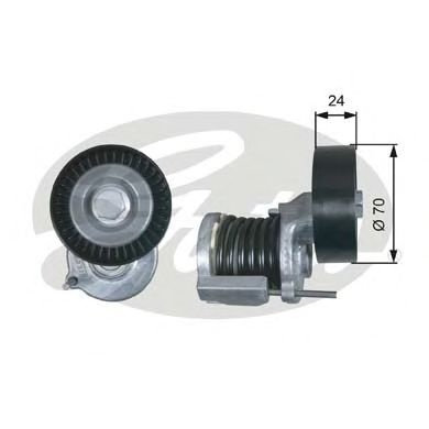 Rola intinzator,curea transmisie AUDI A4 (8E2, B6) (2000 - 2004) GATES T38427 piesa NOUA