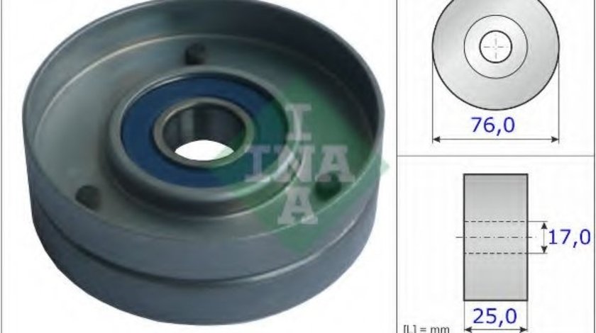 Rola intinzator,curea transmisie AUDI A4 (8EC, B7) (2004 - 2008) INA 531 0751 30 piesa NOUA