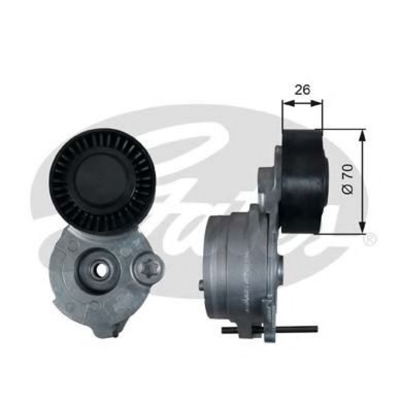 Rola intinzator,curea transmisie AUDI A4 Allroad (8KH, B8) (2009 - 2016) GATES T39333 piesa NOUA