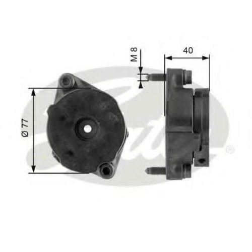 Rola intinzator,curea transmisie AUDI A6 (4A, C4) (1994 - 1997) GATES T38345 piesa NOUA