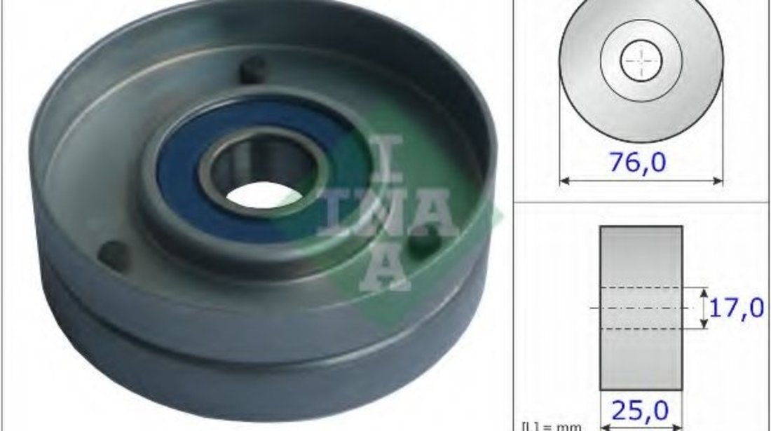 Rola intinzator,curea transmisie AUDI A6 (4B2, C5) (1997 - 2005) INA 531 0751 30 piesa NOUA