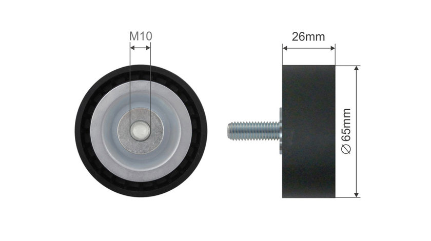 ROLA INTINZATOR CUREA TRANSMISIE, BMW 1 10-, 2 12-, 3 04-, 4 12-, 5 08-, 6 09-, 7 07-15, X1 08-15, X3 09-, X4 14-, X5 12, X6 13-